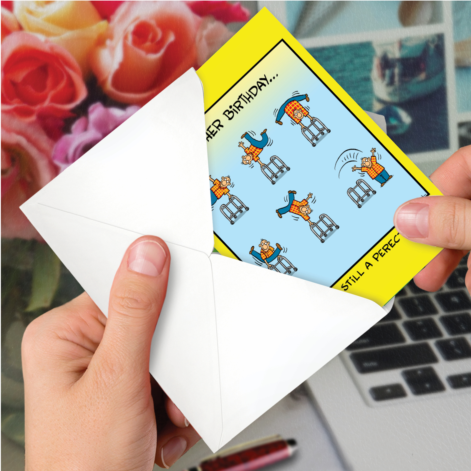 Nobleworks Funny Birthday Card With Envelope – Chlamydia 4437, Multicolor, Made In USA