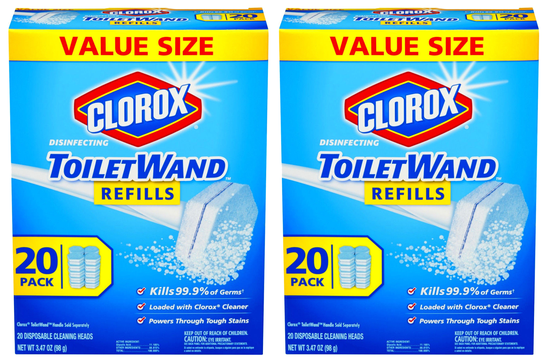 Clorox Disinfecting ToiletWand Refills, Toilet Wand Cleaner Refills