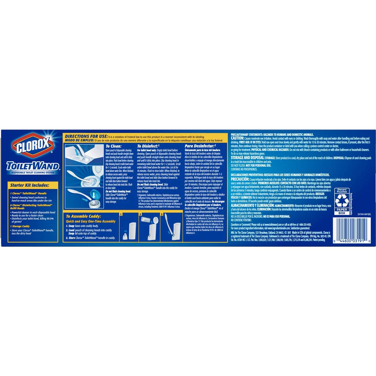 clorox toiletwand disposable toilet cleaning system with 6 refills