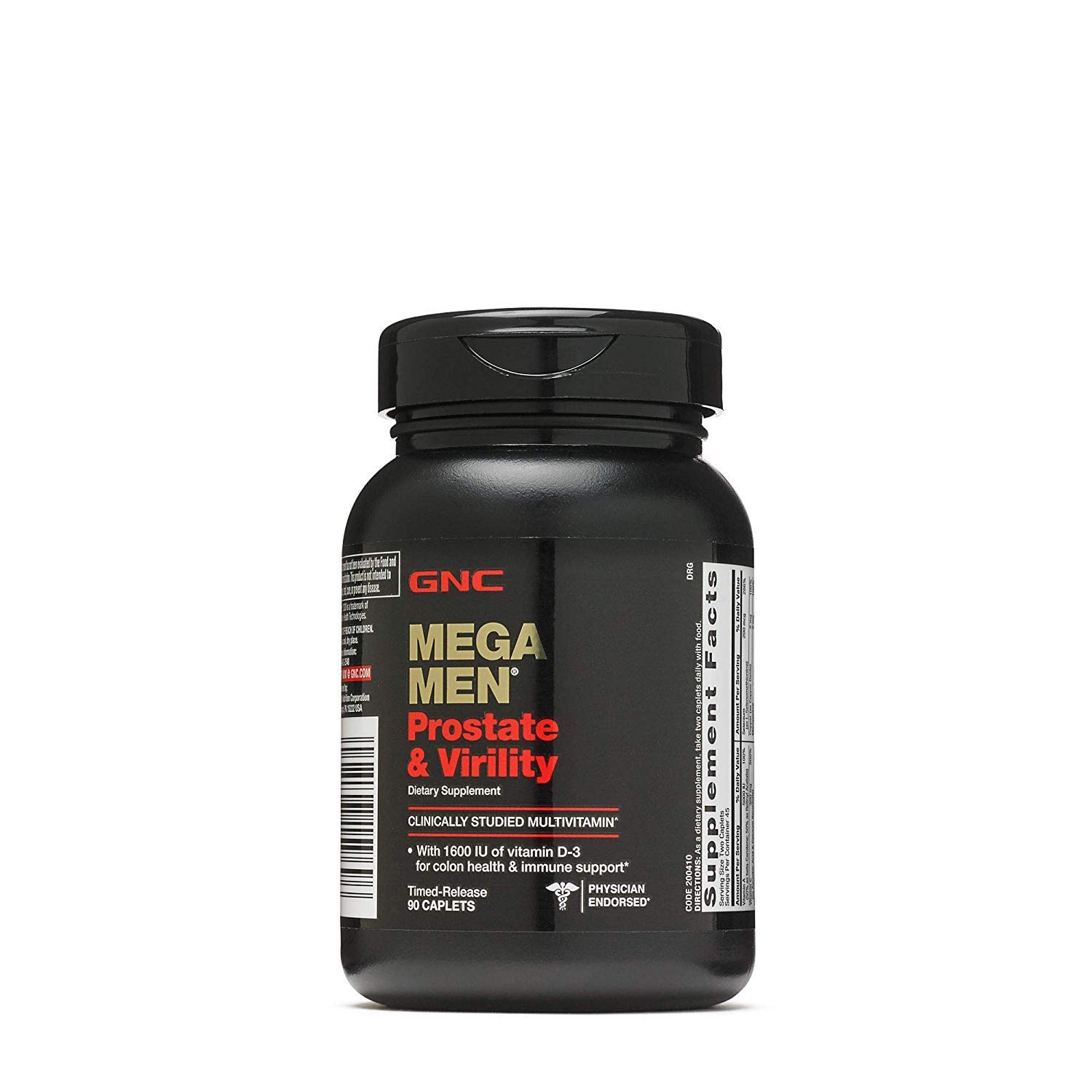 GNC Mega Men Prostate and Virility Multi Vitamins - 180 Caplets - 2/ ...