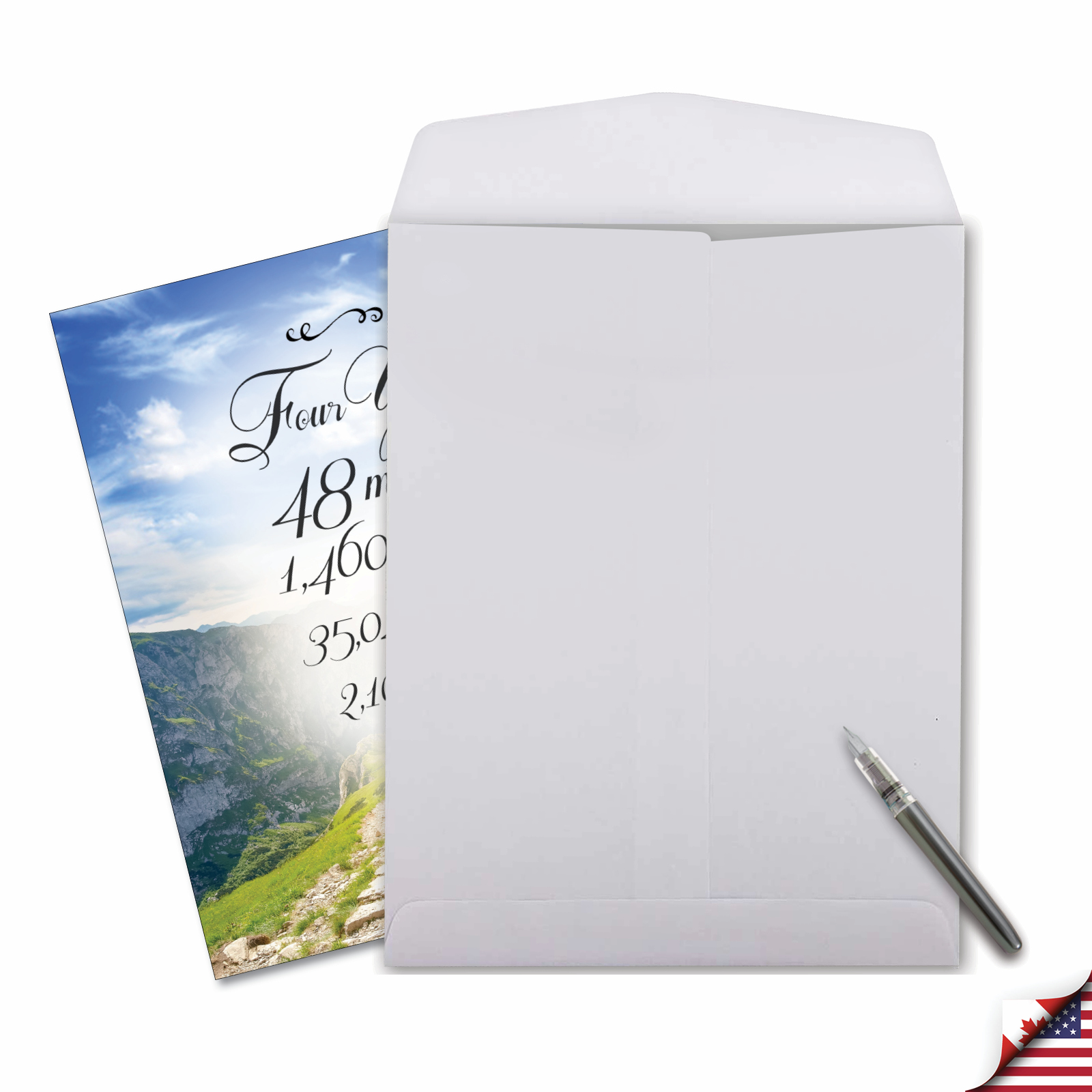 NobleWorks 4 Year Sobriety Anniversary Card | Jumbo 8.5x11 Inch Recovery Milestone Greeting Card