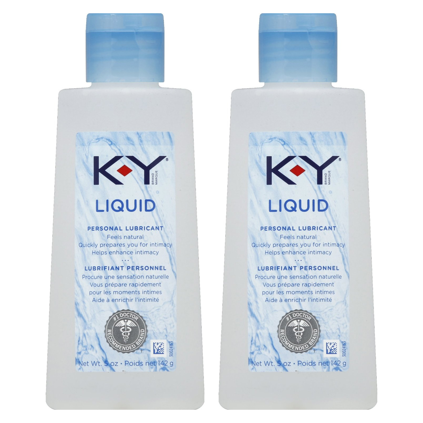 K Y Liquid Personal Lubricant Natural Feeling Water Based Lube 5oz 2pk