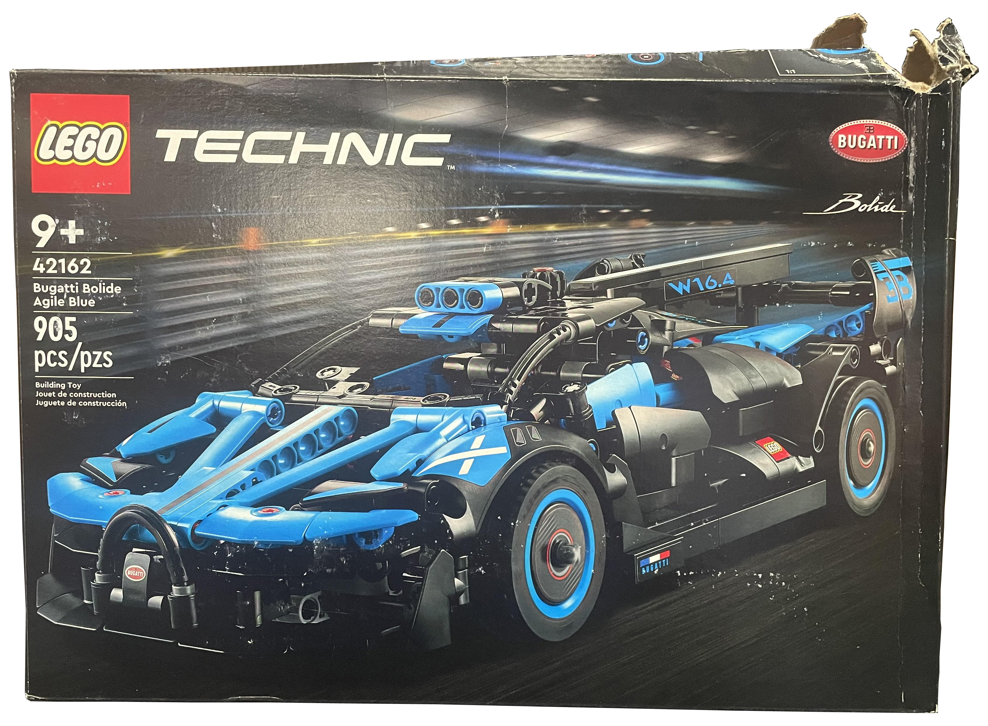 Lego technic 42162 bugatti bolide agile blue, modellino auto