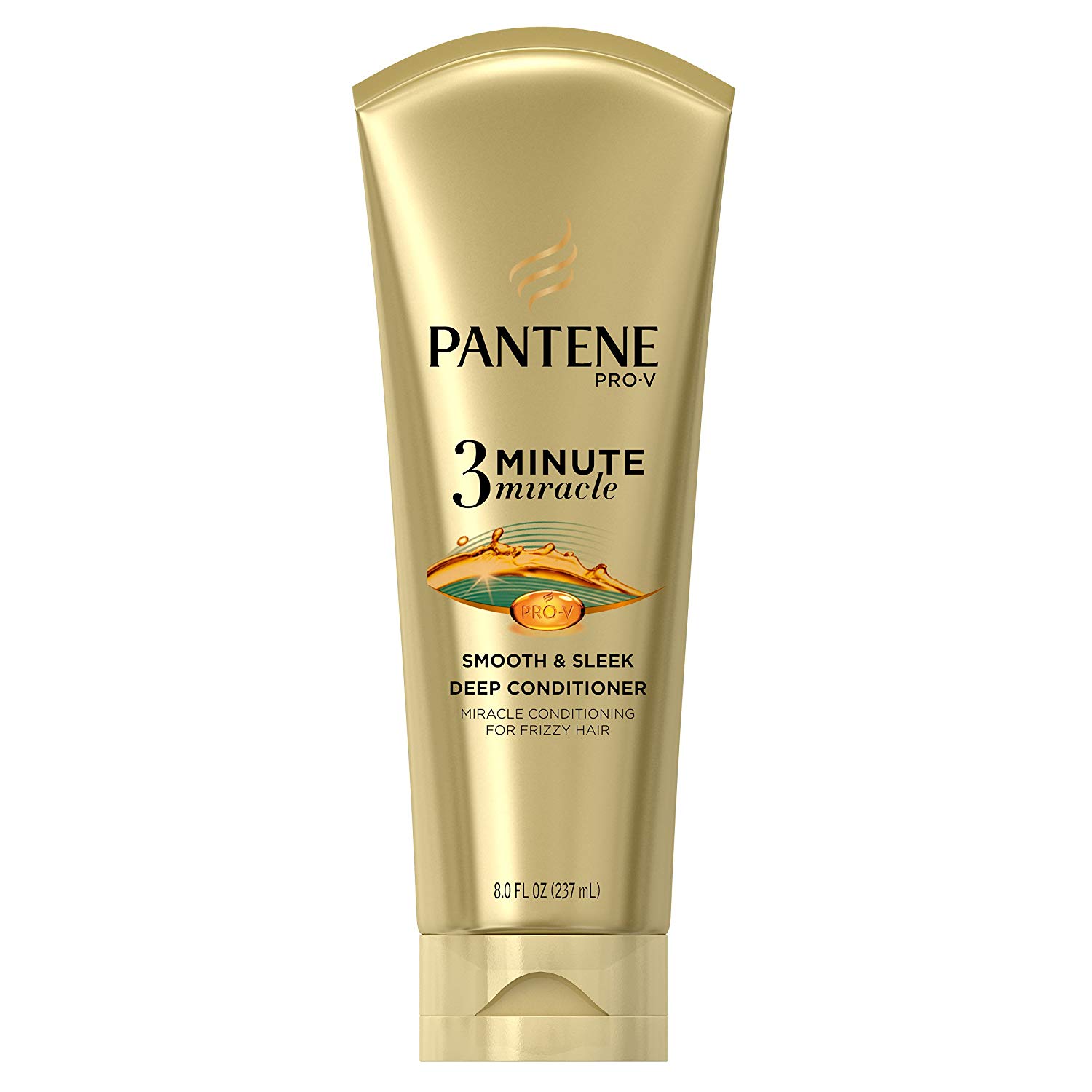 Pantene Smooth and Sleek 3 Minute Miracle Deep Conditioner, 8oz ...