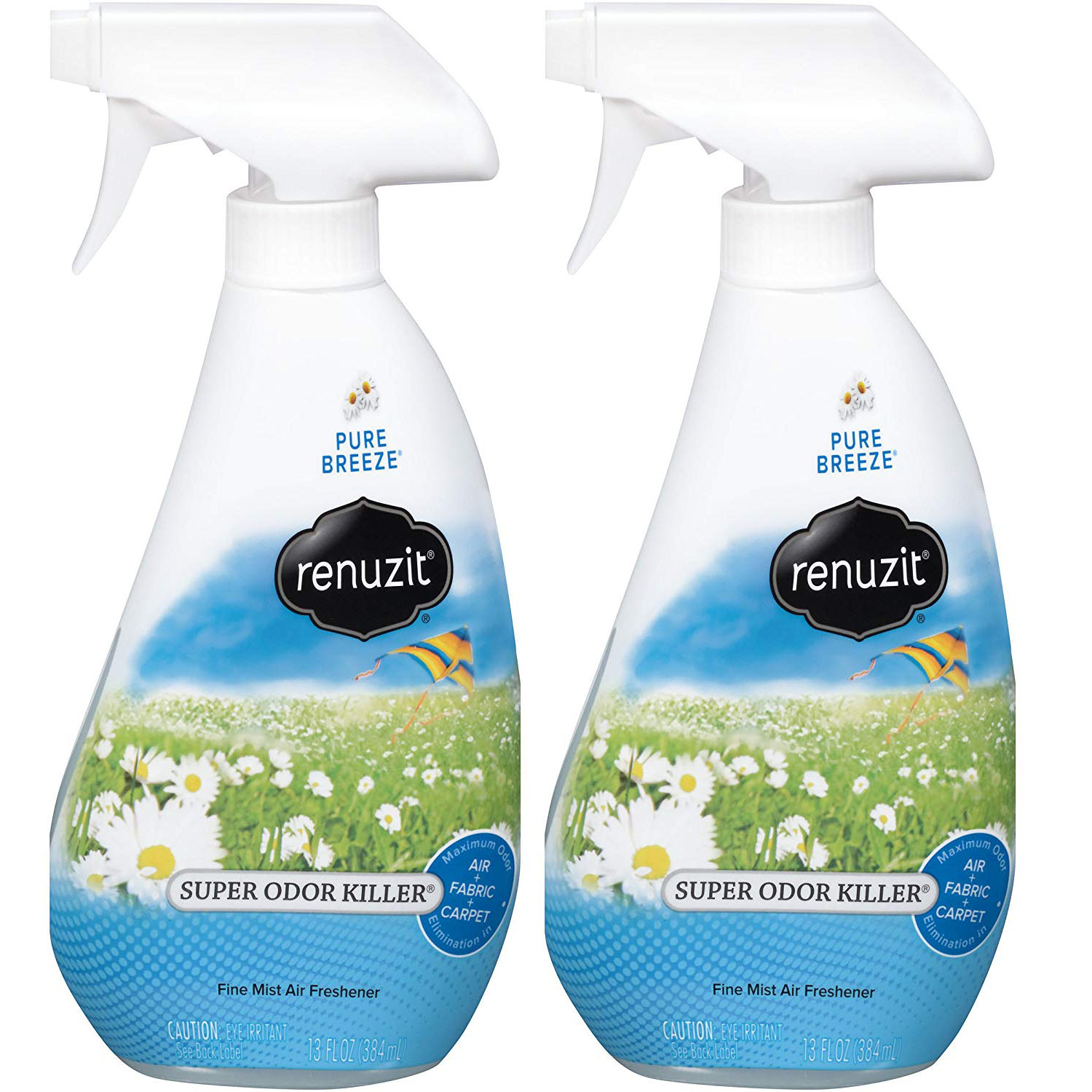 Renuzit Super Odor Killer Odor Neutralizer Spray, Pure Breeze 13 Oz