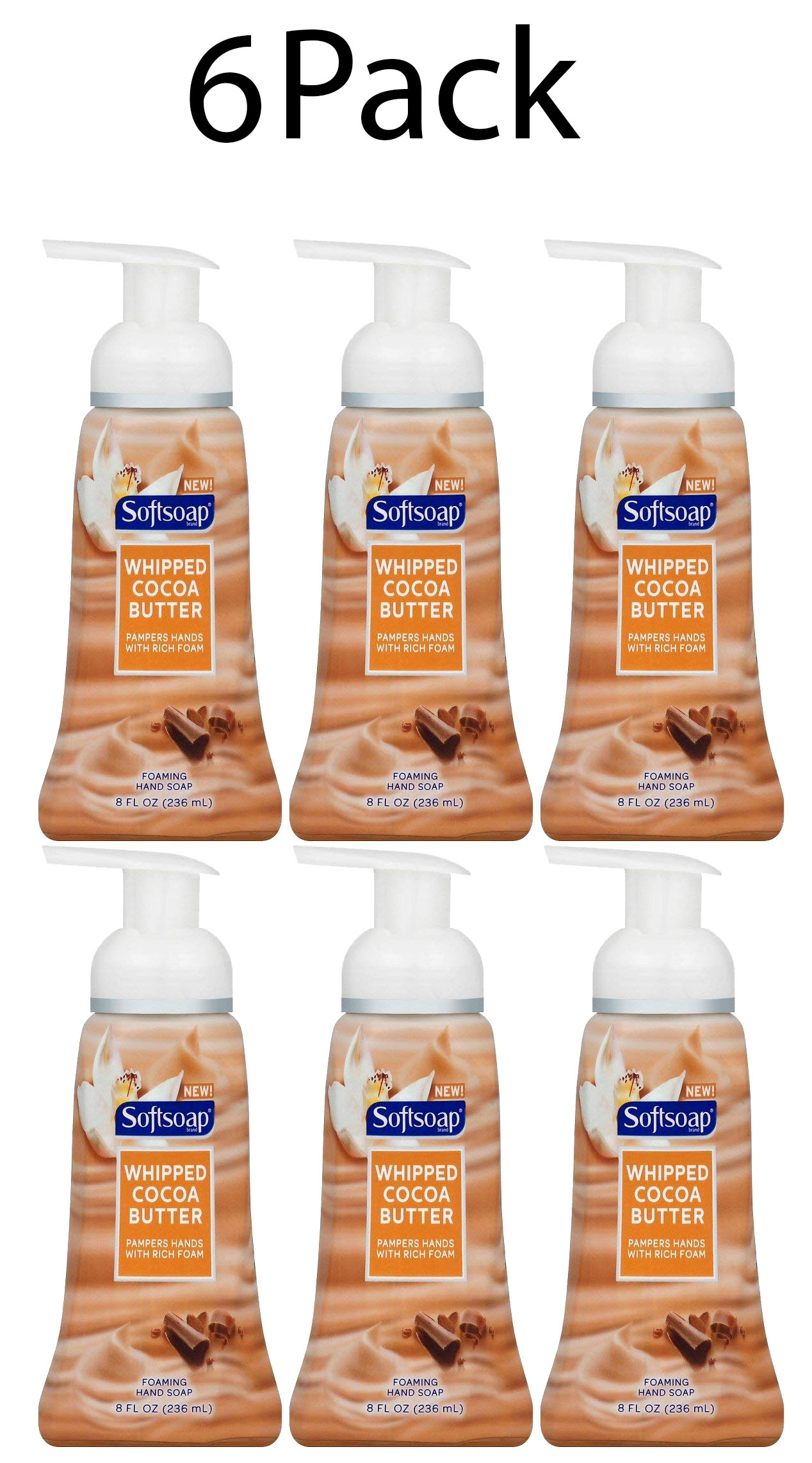 Softsoap Whipped Cocoa Butter Foaming Liquid Hand Soap, 8oz, 6 Pack eBay